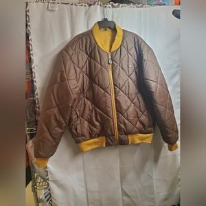 South Pole Men's Size XL Winter Jacket Authentic Collection Reversible Brown